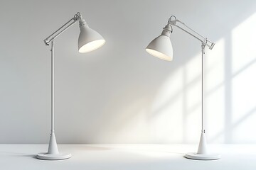 Adjustable Brass Contemporary Floor Lamp Design