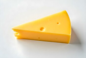 cheese slice isolated on a white background