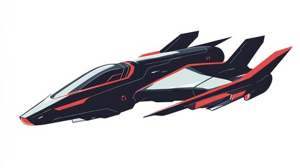 Futuristic spaceship design
