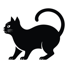The cat vector set with white background