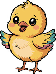 Happy Chick – Vector Illustration