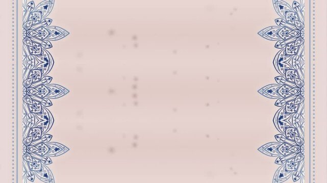 Elegant Blue Mandala Frame