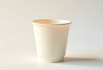 paper cup isolated on white background