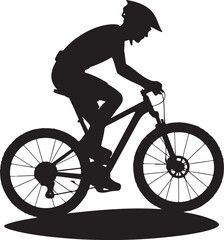 Obraz premium Bicycle rider vector