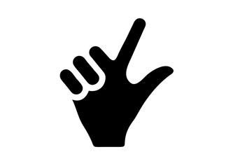 Vector Illustration of a Hand Making an OK Gesture