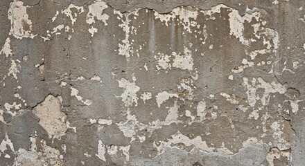 Obraz premium Distressed Concrete Wall Texture with Stains and Peeling Paint Layers
