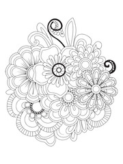 pretty petal designs for coloring pages