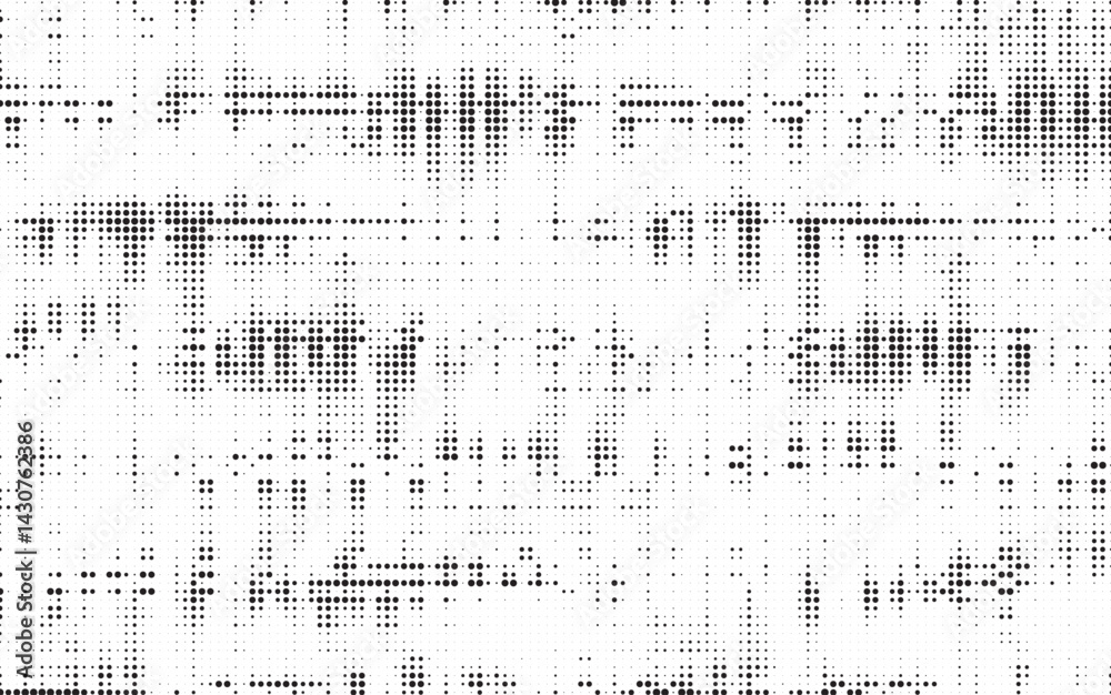 Aufkleber Halftone vector background. Monochrome halftone pattern. Abstract geometric dots background. Pop Art comic gradient black white texture. Design for presentation banner, poster, flyer, business card.