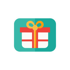 Gift Card Icon isolated on transparent background