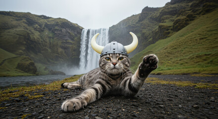 Viking Cat in Iceland