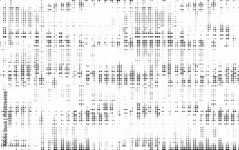 Poster Halftone background vector, abstract backdrop design with two tone pattern and copy space for edit your content. Vector Illustration.	