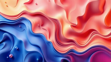  Abstract Pastel 3D Wavy Background , abstract, 3D background, pastel colors, wavy layers, fluid design, soft gradient,