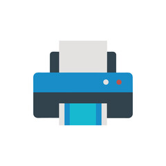 Printer Icon isolated on transparent background