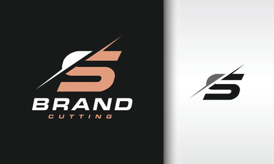 letter S cutting logo
