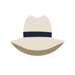 Panama hat icon. vector illustration