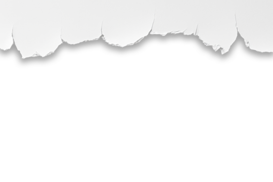 white torn paper craft frame background