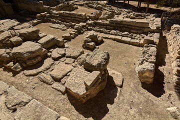Ancient ruins of Knossos in Crete