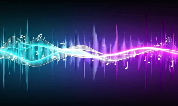 abstract blue background with lines Futuristic Music Pulse Background  EDM & Trap Beat Visual Animation