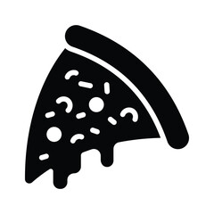 Check this handy glyph style icon of cheesy pizza slice