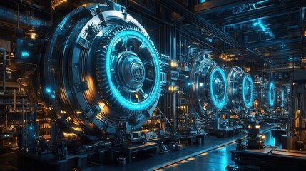 Fototapeta premium Futuristic Energy Plant
