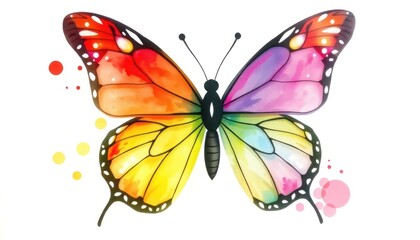 Vibrant Watercolor Butterfly