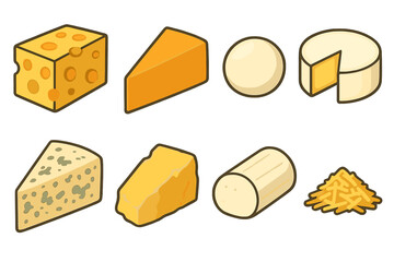 The list of cheeses includes Swiss, cheddar, mozzarella, brie, blue cheese, parmesan, goat cheese, and grated cheese