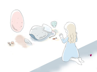 ガラスの向こうの物体