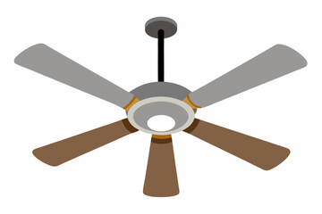 fan vector on white background