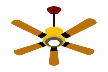 fan vector on white background