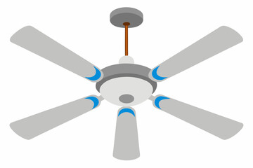 fan vector on white background
