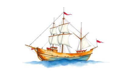 Vintage sailing ship
