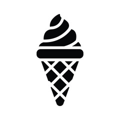 Check this handy glyph style icon of ice cream cone