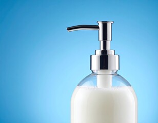 white plastic bottle with liquid soap