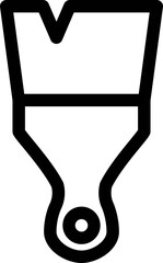 Paint brush line icon