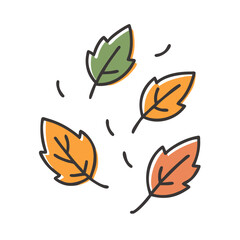 autumn leaves icon, autumn leaves vector illustration-simple illustration of autumn leaves, perfect for autumn leaves logos and icons