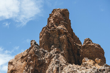 volcanic landscape in tenerife island lunar landscape moon huge rocks arid desert