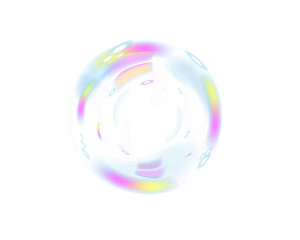 Floating Air Bubbles PNG Isolated on White for Hygiene, Spa, and Relaxation Design