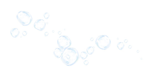 Colorful Transparent Bubbles PNG Effect for Playful, Clean, and Bright Concepts