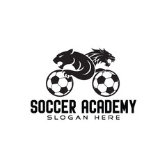 Obraz premium soccer vector silhouette clip art logo design