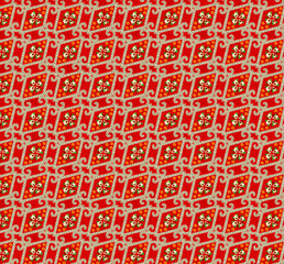 seamless pattern with numbers