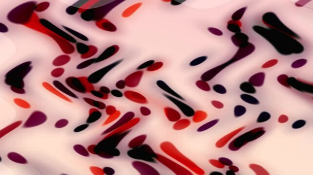 Bright, background wavy lines of circles, black, purple, red, abstract background.