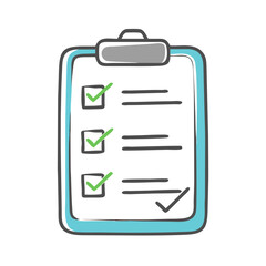 clipboard with checkmarks icon, clipboard with checkmarks vector illustration-simple illustration of clipboard with checkmarks, perfect for clipboard with checkmarks logos and icons