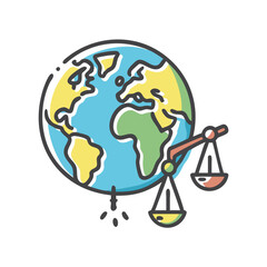 climate justice icon, climate justice vector illustration-simple illustration of climate justice, perfect for climate justice logos and icons