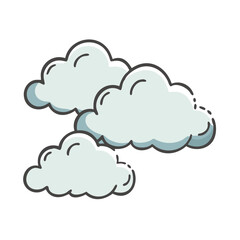 cloudy sky icon, cloudy sky vector illustration-simple illustration of cloudy sky, perfect for cloudy sky logos and icons