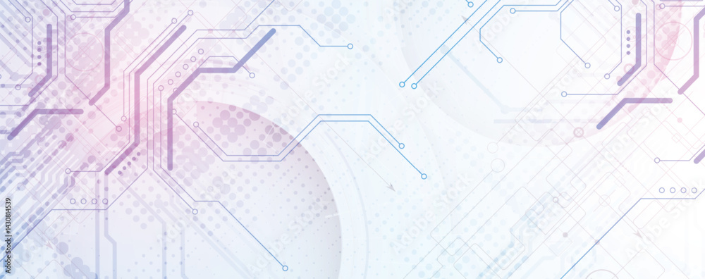 Poster Circuit abstract background for science and business presentation