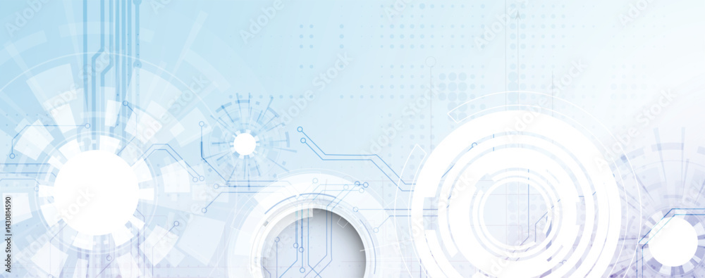 Poster Circuit abstract background for science and business presentation