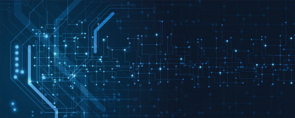 Circuit abstract background for science and business presentation