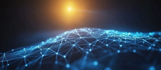 Abstract Network Connection: Digital Landscape of Global Interconnectivity