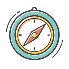 Obraz premium compass guidance icon, compass guidance vector illustration-simple illustration of compass guidance, perfect for compass guidance logos and icons