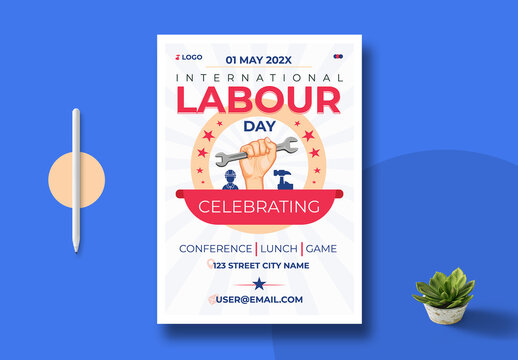 1st May International Labour Day Poster